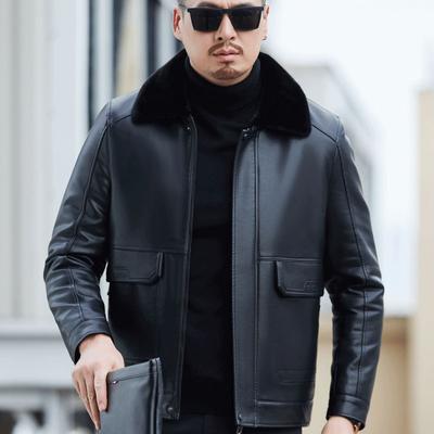 Neuer Stil Schaffelljacke Herren Winter