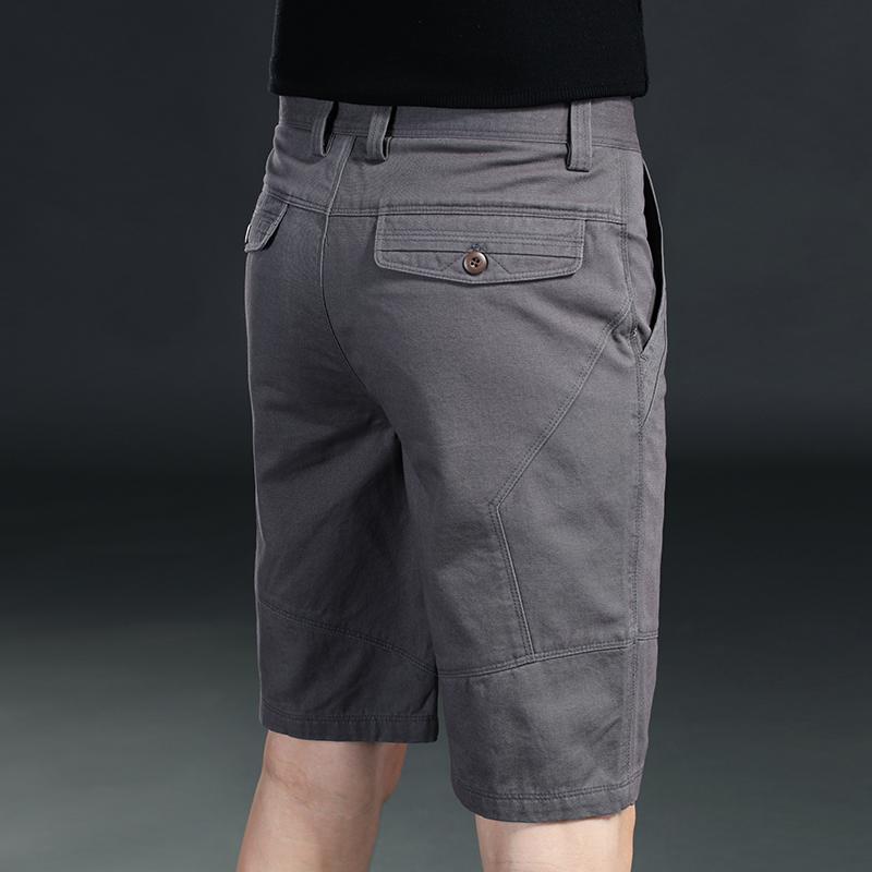

Men s Slim Fit Elastic Casual Shorts - Mid-Length, Trendy, Versatile Workwear 28 серый