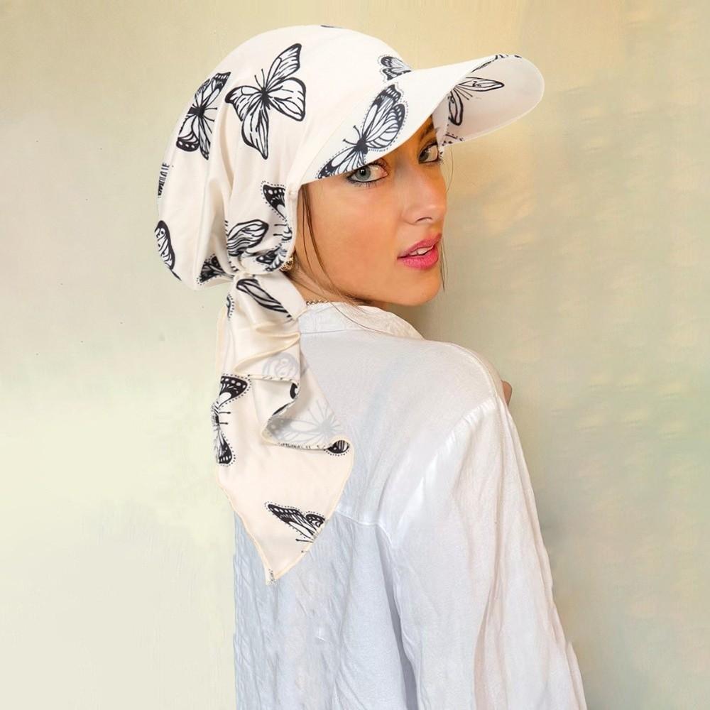 Cappello Turban con Visiera Berretto da Baseball Moda Donna Hijab Cappelli Viaggio