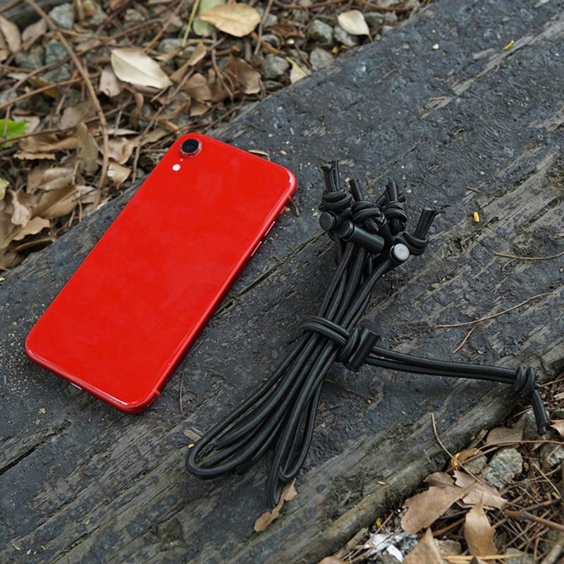 10Pcs Adjusted Elastic Bungee Strap Hook Camping Luggage Bungee Cord Bungee Cord Clip Elastic Cable Tie Bungee Strap