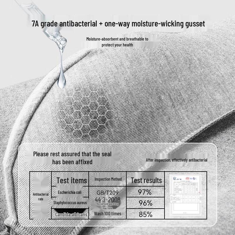 Jeep Men's 80S Xinjiang Cotton Antibacterial Boxer Briefs