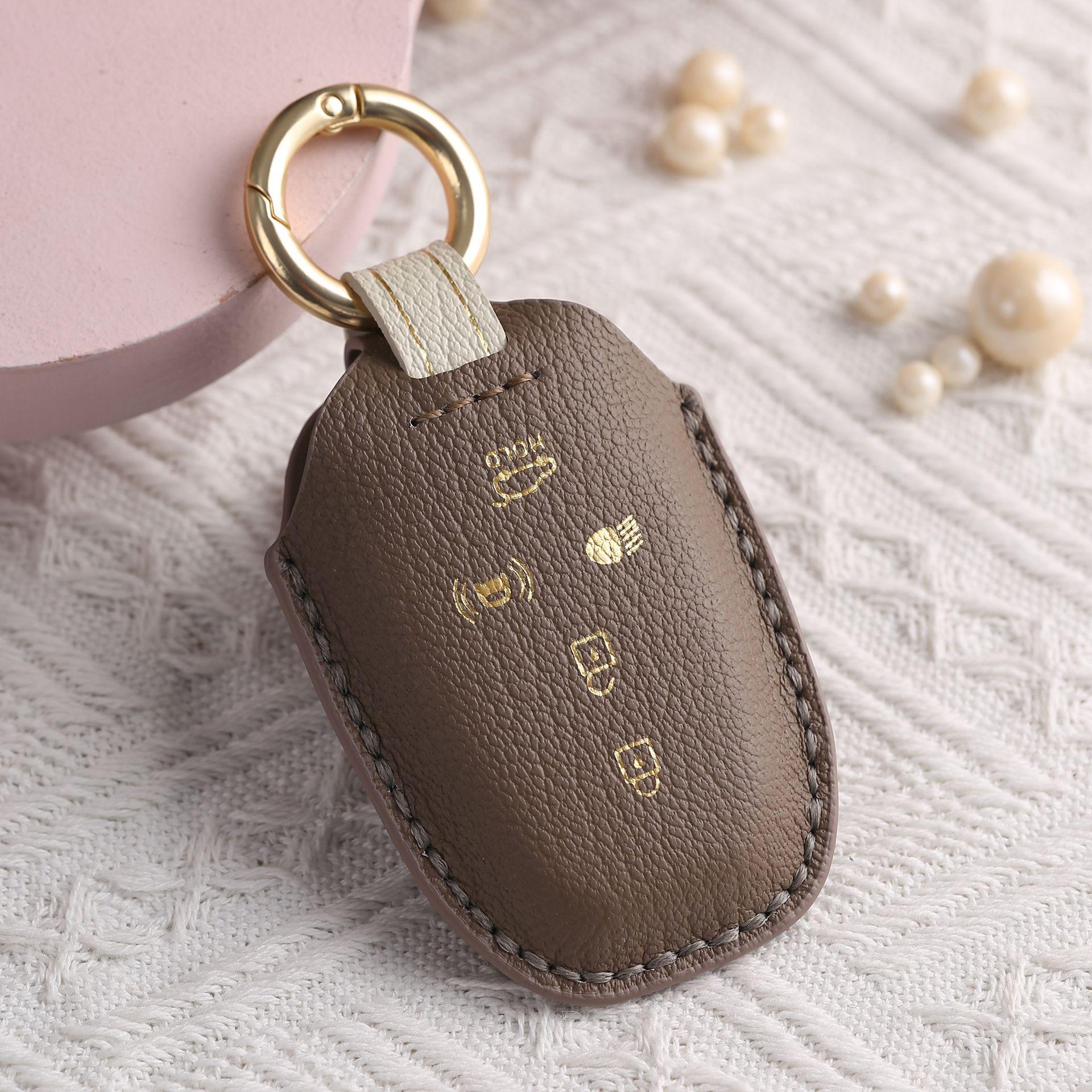 

Customized key cover is suitable for Shuanglong key bag SSANG YONG Motor handmade leather key bag коричневый
