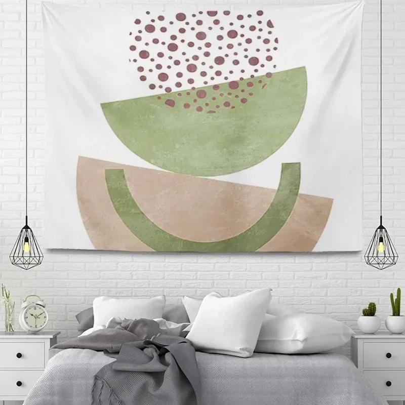 Simple Line Plant Wall Decor Tapestry Home Living Room Tapestry