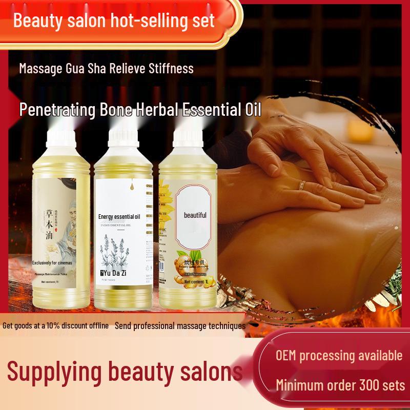 Angelica & Safflower Herbal Body Massage Heating Oil – 1000ML