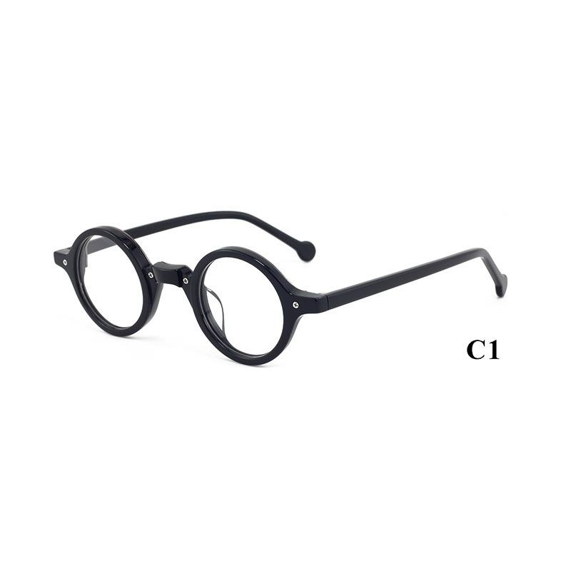 

Acetate Myopia Glasses Men Women Hand Made Prescription Glasses Frames Myopia Hyperopia Eyeglasses Frame plastic demo lens