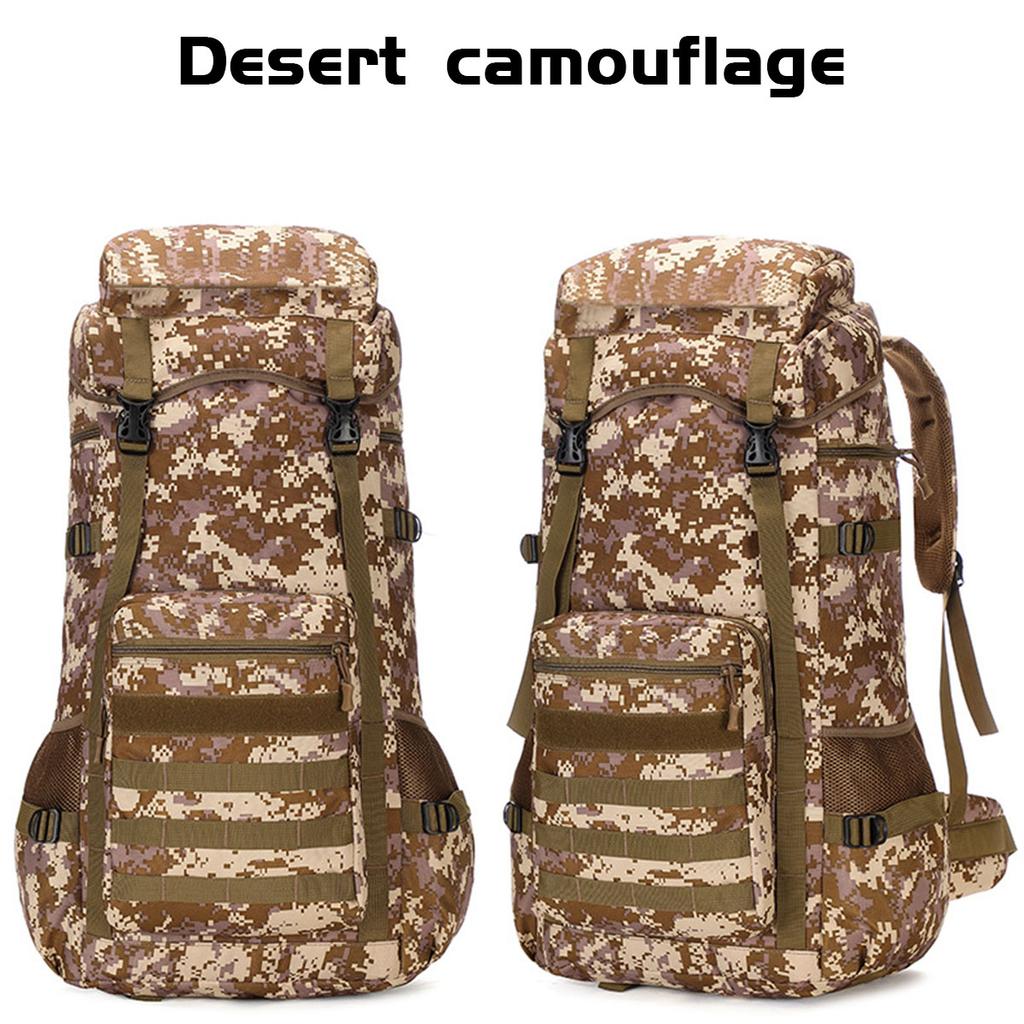 camo camping backpack