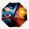 1pc Superheroes Automatic Folding Umbrella, Durable Plastic & Iron, Lightweight for Outdoor Daily Use  012