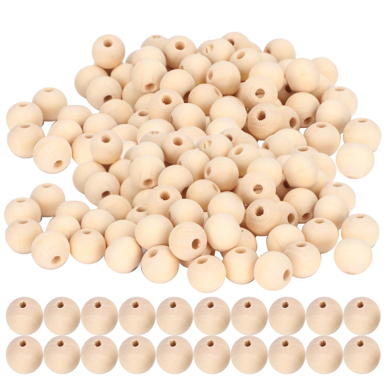 

Набор из 5 штук Деревянные бусины Натуральные Круглые Свободные Рустикальные Кантри DIY Ручная работа Изготовление украшений