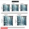 2pcs 2D flat printing Merry Christmas Drapes Forest Winter Machine Washable Polyester Without Electricity Spring Perfect for