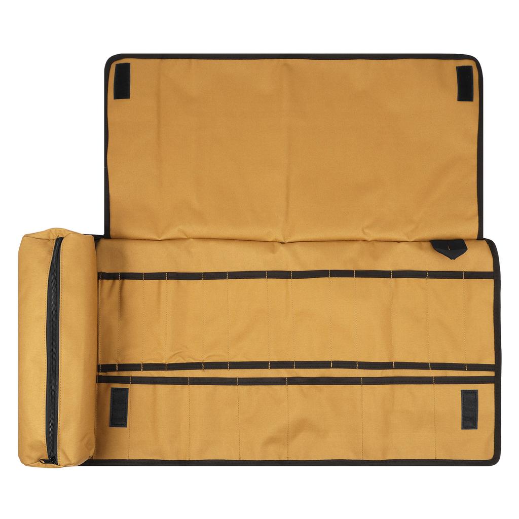 Tool Roll Bag 20 Slots Professional Wrench Organizer Case  Large Capacity with Zipper Pocket Abrasion Resistant Tool Storage Bag