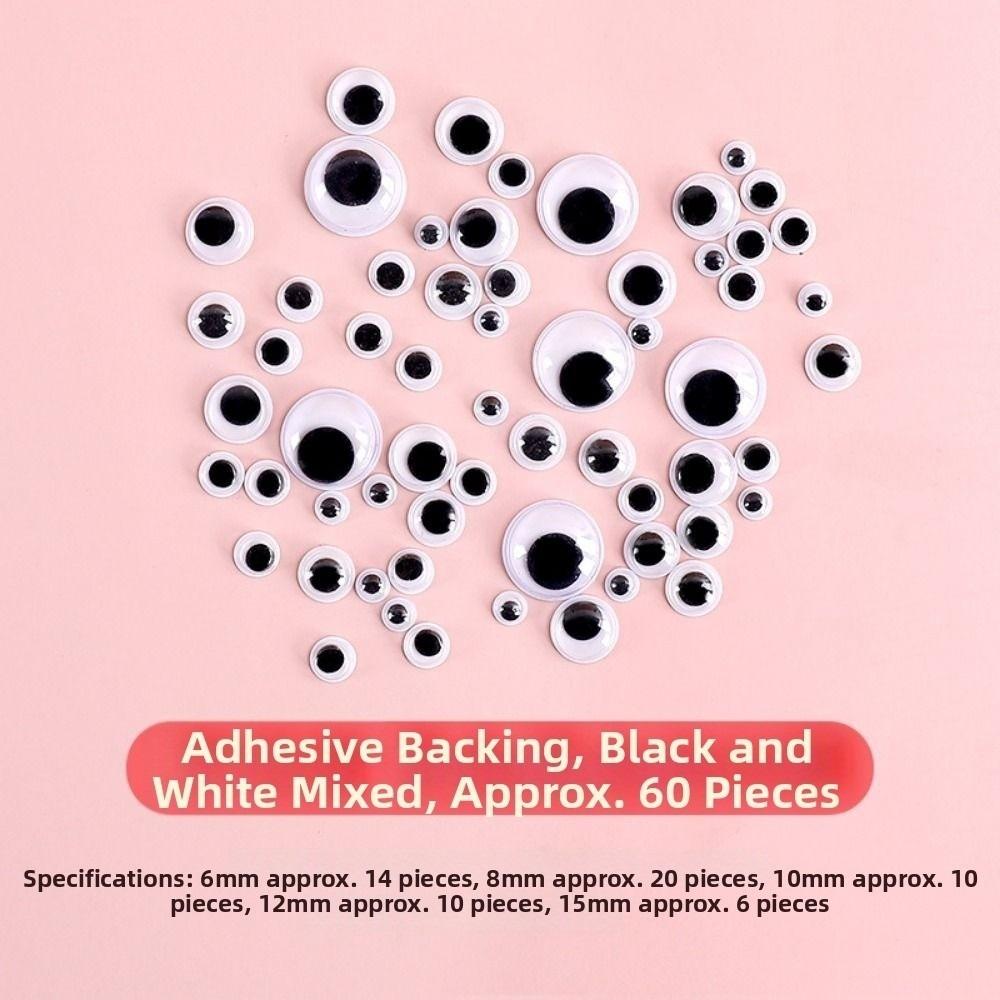 50/100pcs/bag 3D Colorful Activity Eyeballs Plastic Dolls Eyes Accessories Toys 7