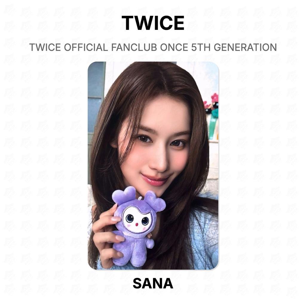 Twice FANCLUB UFFICIALE ONCE 5A GENERAZIONE Fotocarta Ufficiale