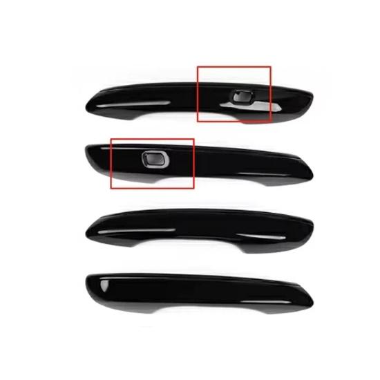 Tuning Voiture Pour Genesis GV80 -2024 Tuning Voiture Fibre de Carbone Console Centrale Bouton de Fenêtre Couvercle d'Évent d'Air Arrière Accessoires LHD