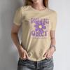 Moderna and Attractive: Elegant Women's Short Sleeve T-shirt: Good Vibes Only Flower Print for a Stylish Look