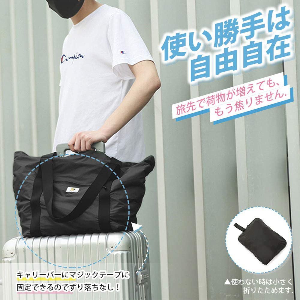 Fully waterproof, 3-way travel bag, carry-on bag, Boston bag, large capacity, foldable bag, ultra-lightweight, foldable travel bag, tote bag, stylish,