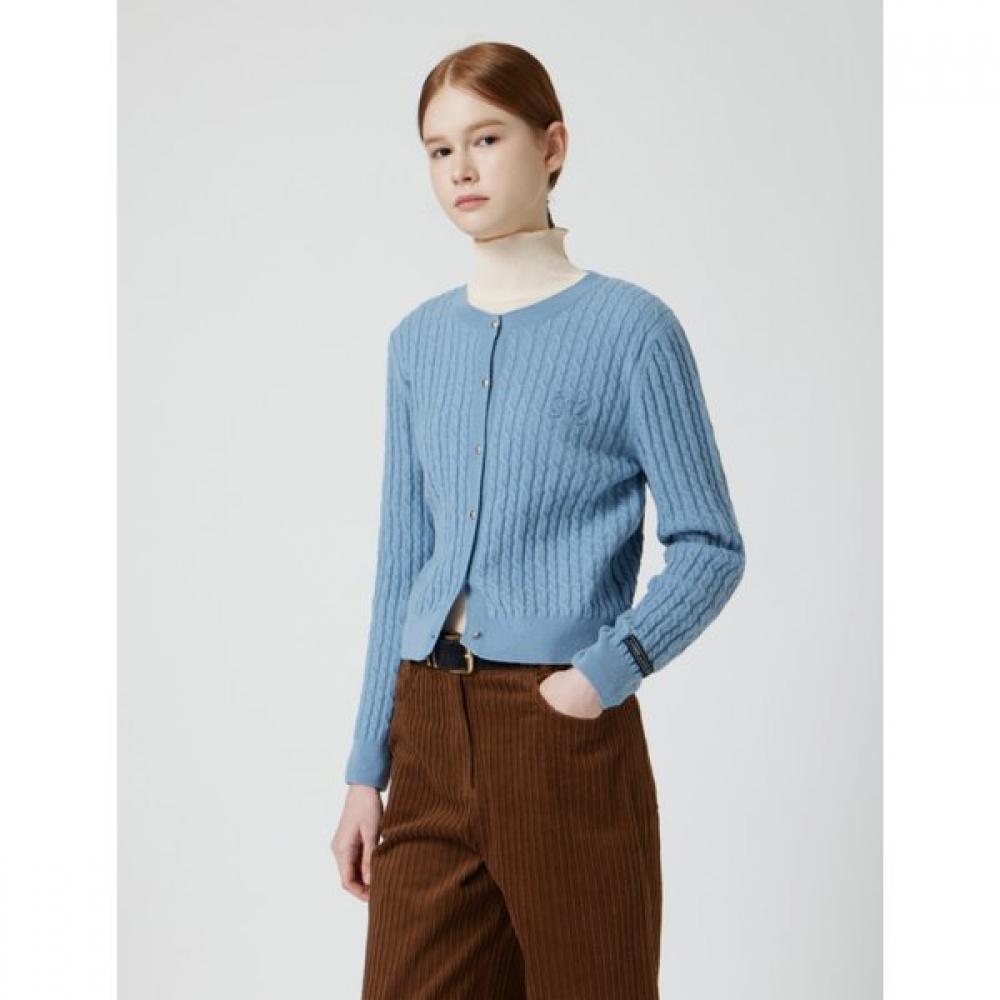 Cc Collect Cashmere Blended Cable Cardigan C254ksl142