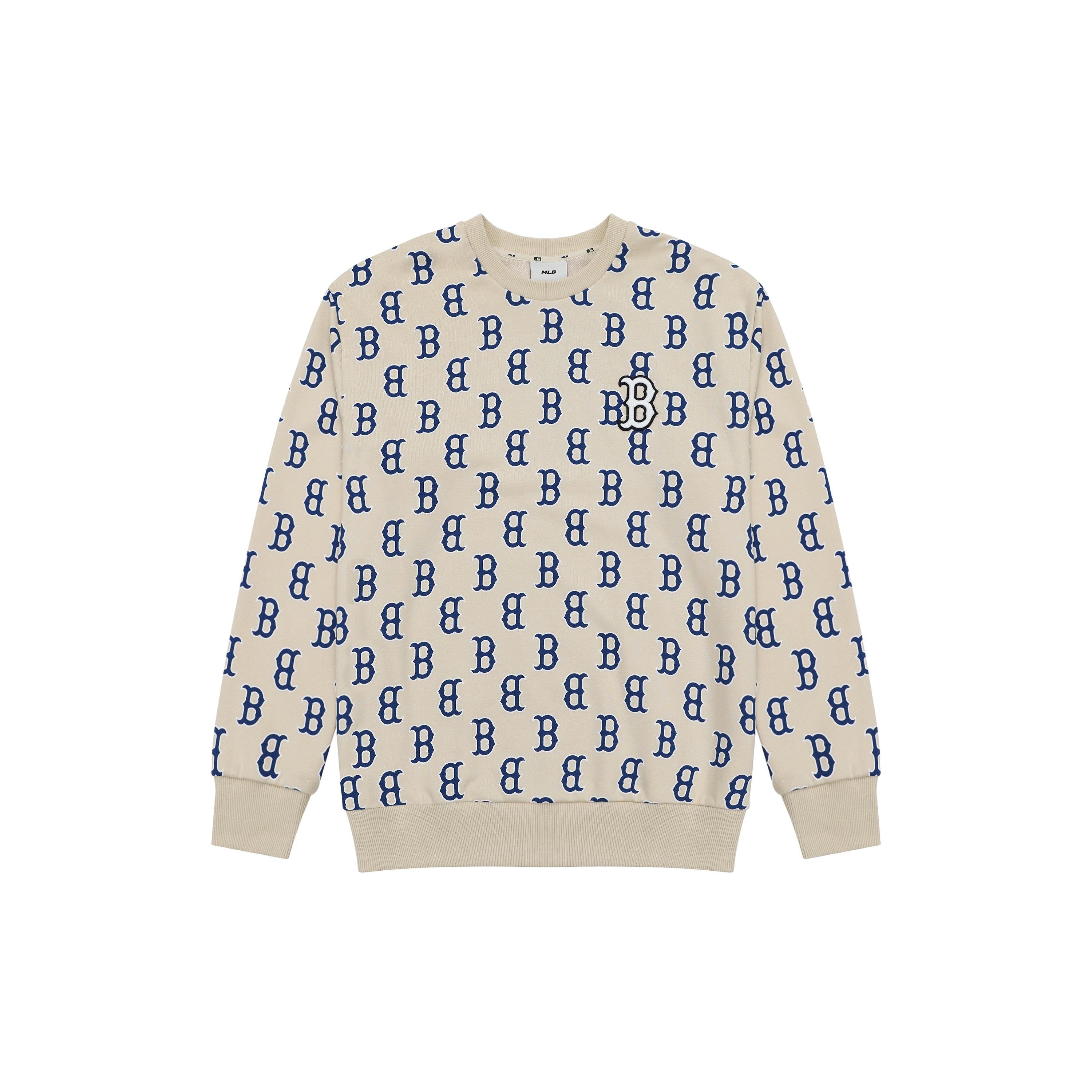MLB Sweatshirt Unisex Light Beige 3AMTM0231-43BGL XS