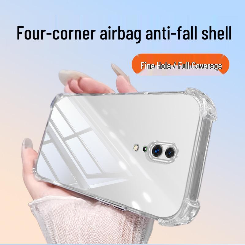 OPPO Reno Z Transparent TPU Phone Case, Anti-Drop Airbag Corners, High-End Minimalist Style OPPO Reno Z прозрачный