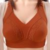 Women's underwear summer thin gathering anti-sagging middle-aged and elderly bras 10 to 10 years old without steel ring mother grade