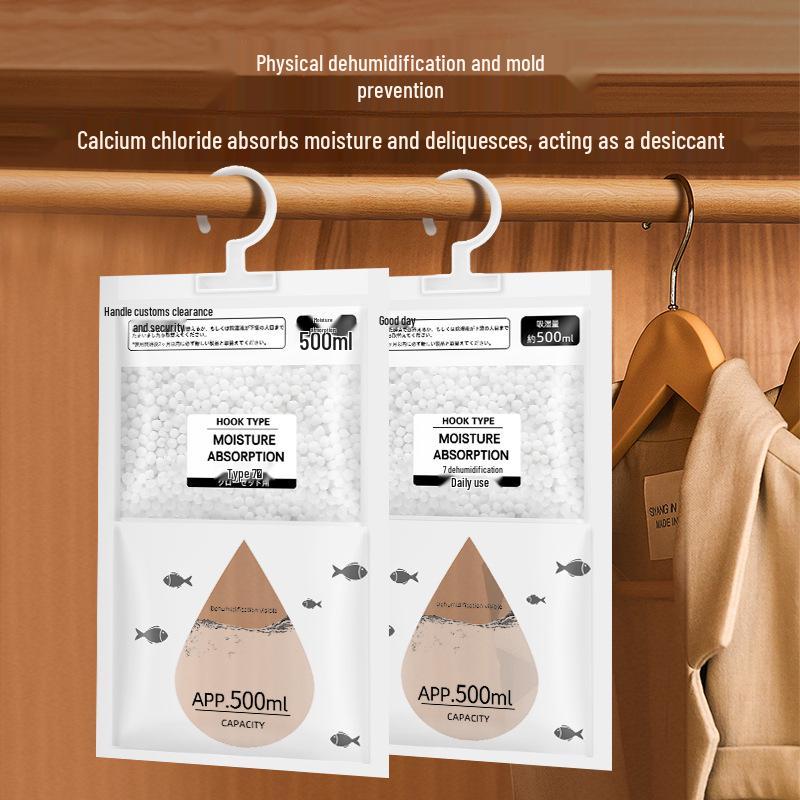 Hängender Entfeuchtungsbeutel & Box mit großer Kapazität - Recycelbar, Anti-Schimmel-Trockenmittel für den Heimgebrauch