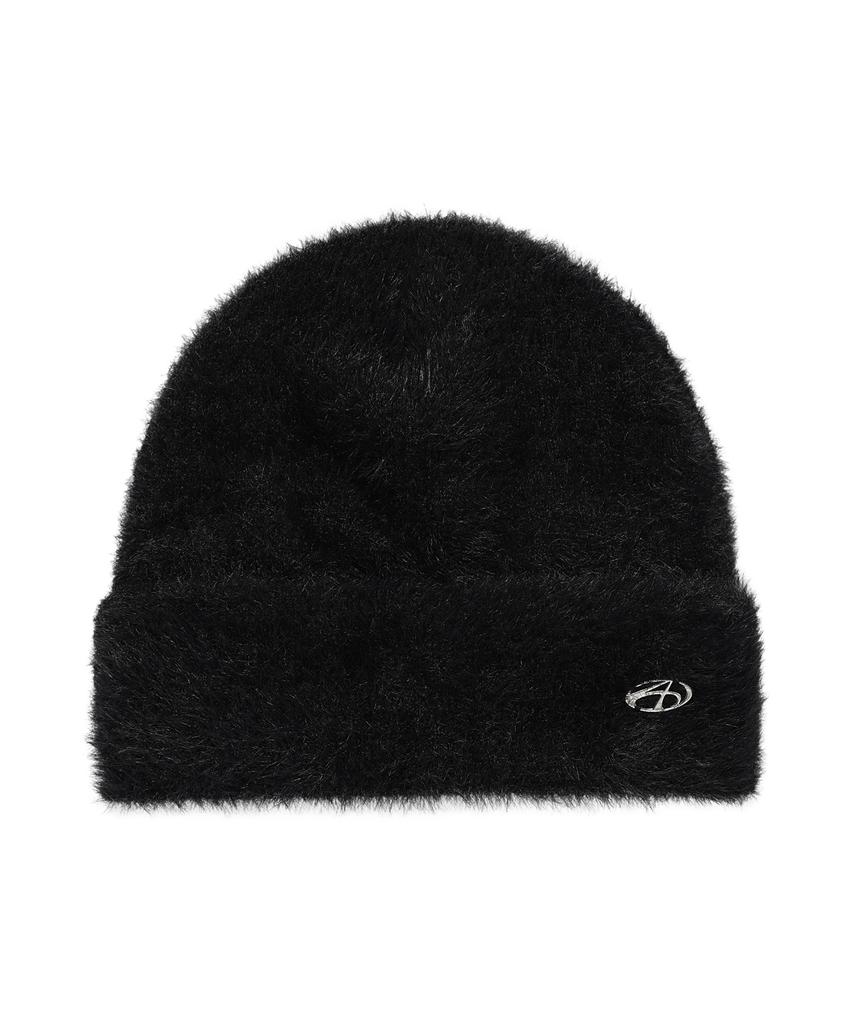 AMES-WORLDWIDE Fur Beanie Black