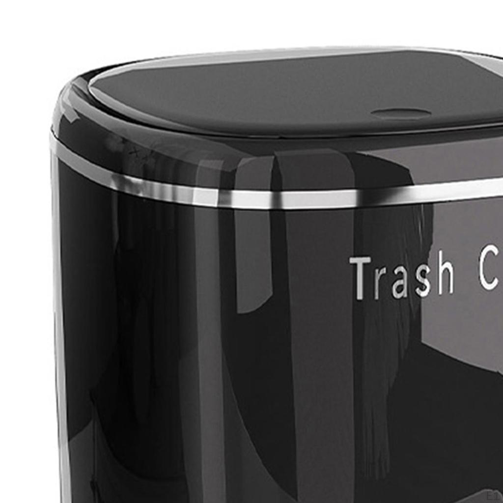 Kompakter Mülleimer mit Druckdeckel für den Einsatz auf dem Schreibtisch im Auto, Wohnmobil, Schlafzimmer, Küche