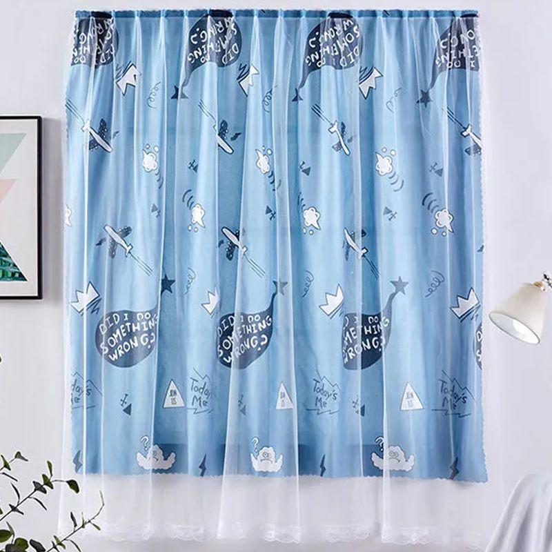 

Штора Окно Липучка Самоклеящаяся Блэкаут Драпировка Дом Спальня Декоративная Девочка Whale,100*220cm/39.4*86.1in