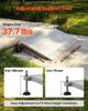 VEVOR Threshold Ramp for Doorways, 1080 x 590 mm, Platform Iron Wheelchair Ramp with Adjustable Height, Non-Slip Door Threshold Ramps