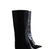 New Pointed-toe Straight Thigh-high Boots, Oversized Thick-heeled Trouser Boots, Women's Boots, Women's Shoes