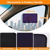 Square Static Cling Car Window Shades For Windshield & Side Windows – Universal Fit (9.84" X 7.09") Driver Side Window Sunshade, Glare-Reducing