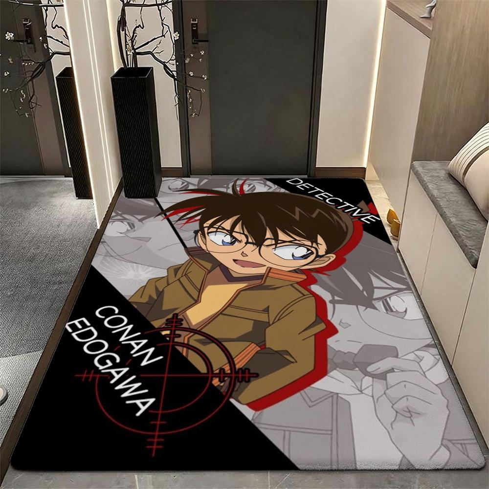 Detective Conan Anime Character Collection Theme Rug Thick Nonslip Carpet For Kids Bedroom Play Area Home Party Decor Great Holiday Gift