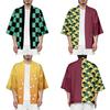 High Quality Breathable Anime Demon Slayer Kimetsu No Yaiba Kamado Nezuko Cosplay Loose Haori Coat Tops