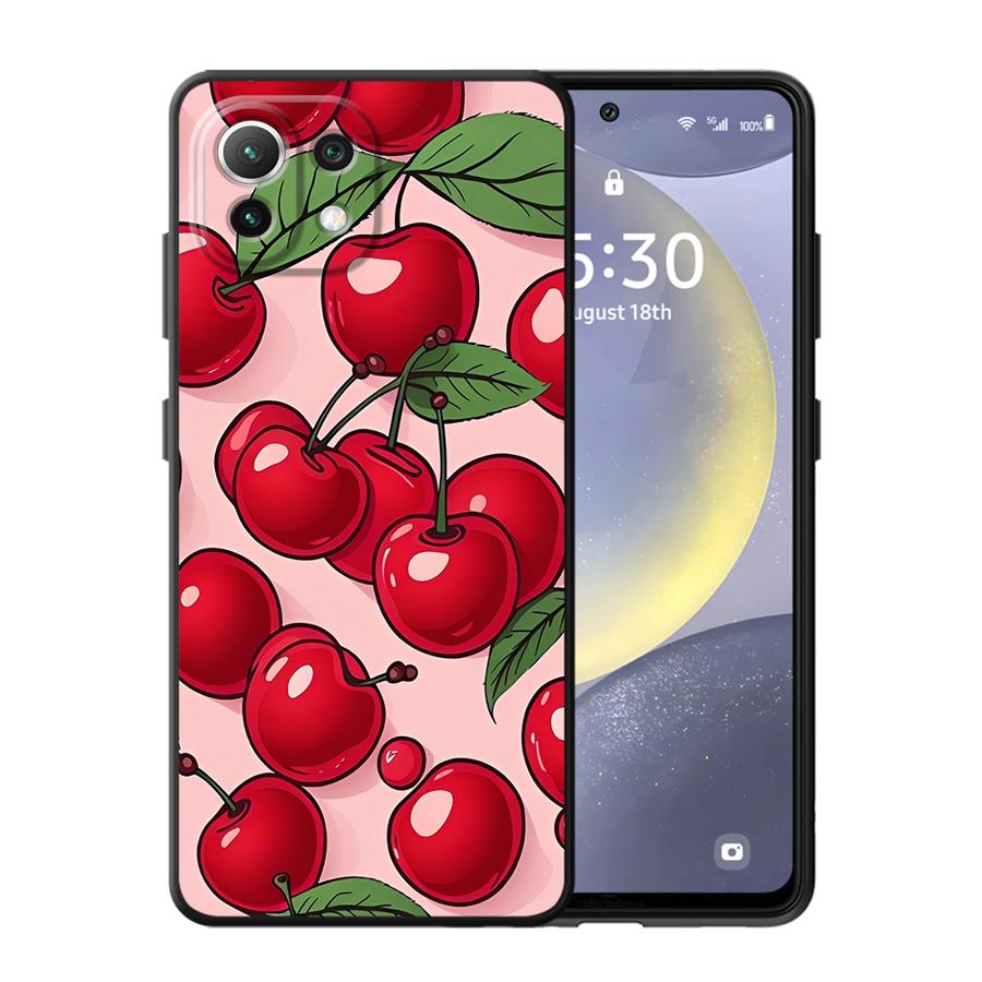 Cartoon Cherry Funda Phone Cover Case for Xiaomi Mi 12T Pro 12 14 13 Lite 12X 11 10T 11T 15 Pro