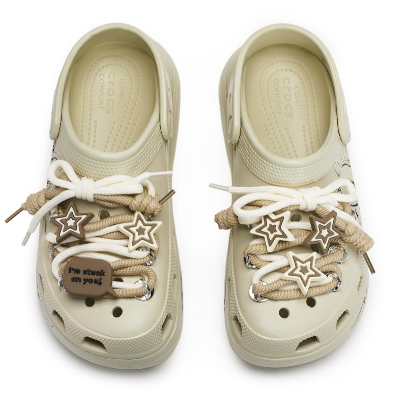 Crocs Crush Clog 811 manufacturing special idea special shoe box graffiti star strap stepping feeling hole shoes for men and women
