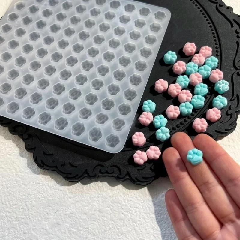 1pcs Silicone Cards Envelope Mould Creative Handmade Mini Cat Paw Shape Wax Seal Stamp Varied Colorful Fresh and Fun