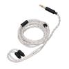 3.5mm To 2 Pin 0.78mm Earphone Cable 3.9FT Silver Plated Copper Headphone Replacement Sound Cable