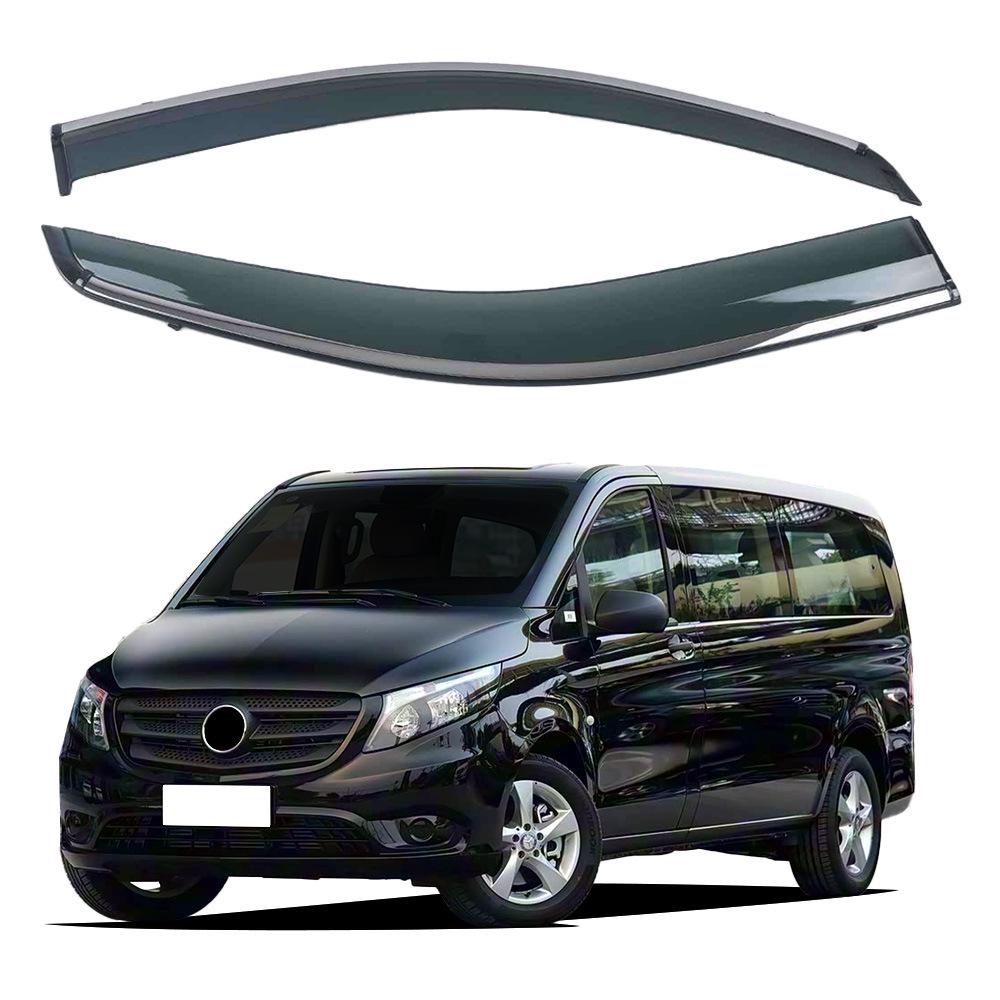 Chrome Rain Guards for Mercedes-Benz VITO 17-Model Side Windows