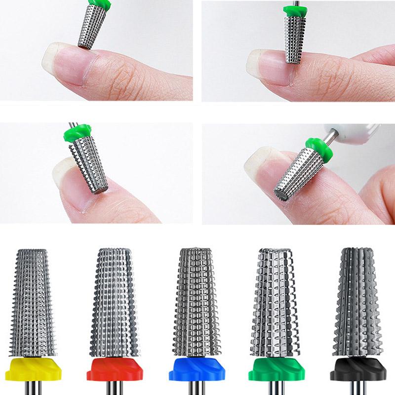 High-end Five One Alloy Plating Tungsten Steel Drill Bit Electric Grinding Head Nail Cuticle Removal Nail Accessories and Tools