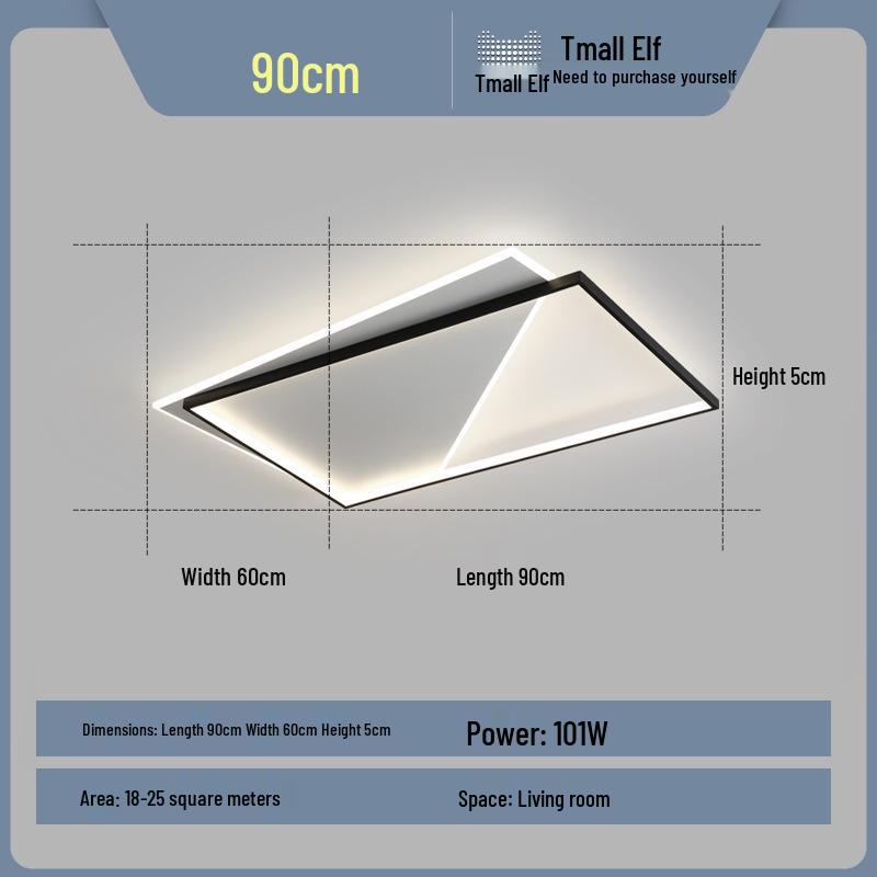 Ultra-thin Whole House Lighting Package: Modern Smart Ceiling and Living Room Fixture Series