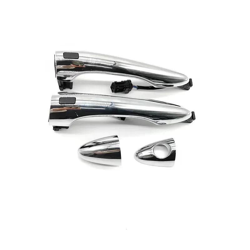 826513W710 82661-3W710 4PCS Keyless Entry Door Knob with Button Door Outer Handle for Kia Sportage 2011-2016