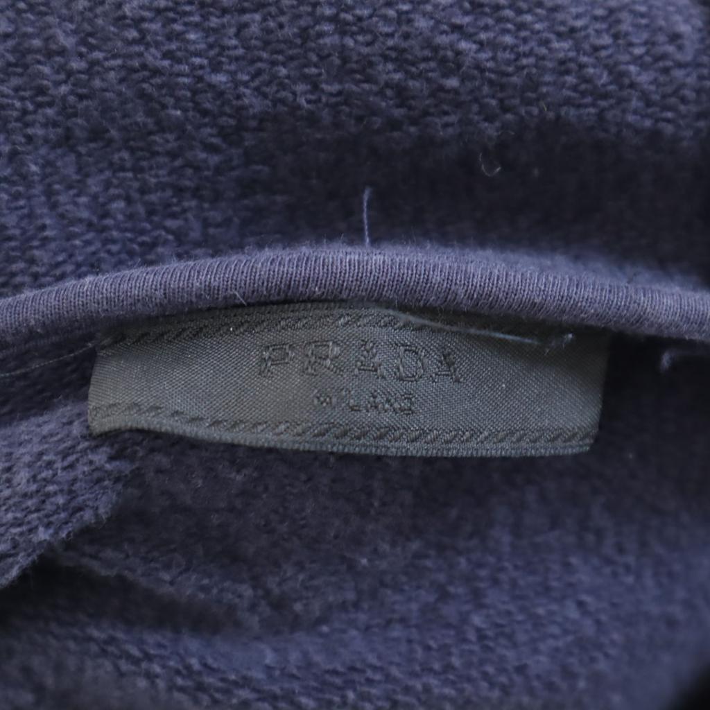 Prada Fabricat în Italia Hanorac cu fermoar cu mânecă lungă S Bleumarin Bărbați Folosit