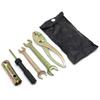 5Pcs Motorcycle Spark Plug Spanner Wrench Socket Tool Kit Aluminum Alloy Repair Pliers Wrenches Screwdrive with Storage Bag