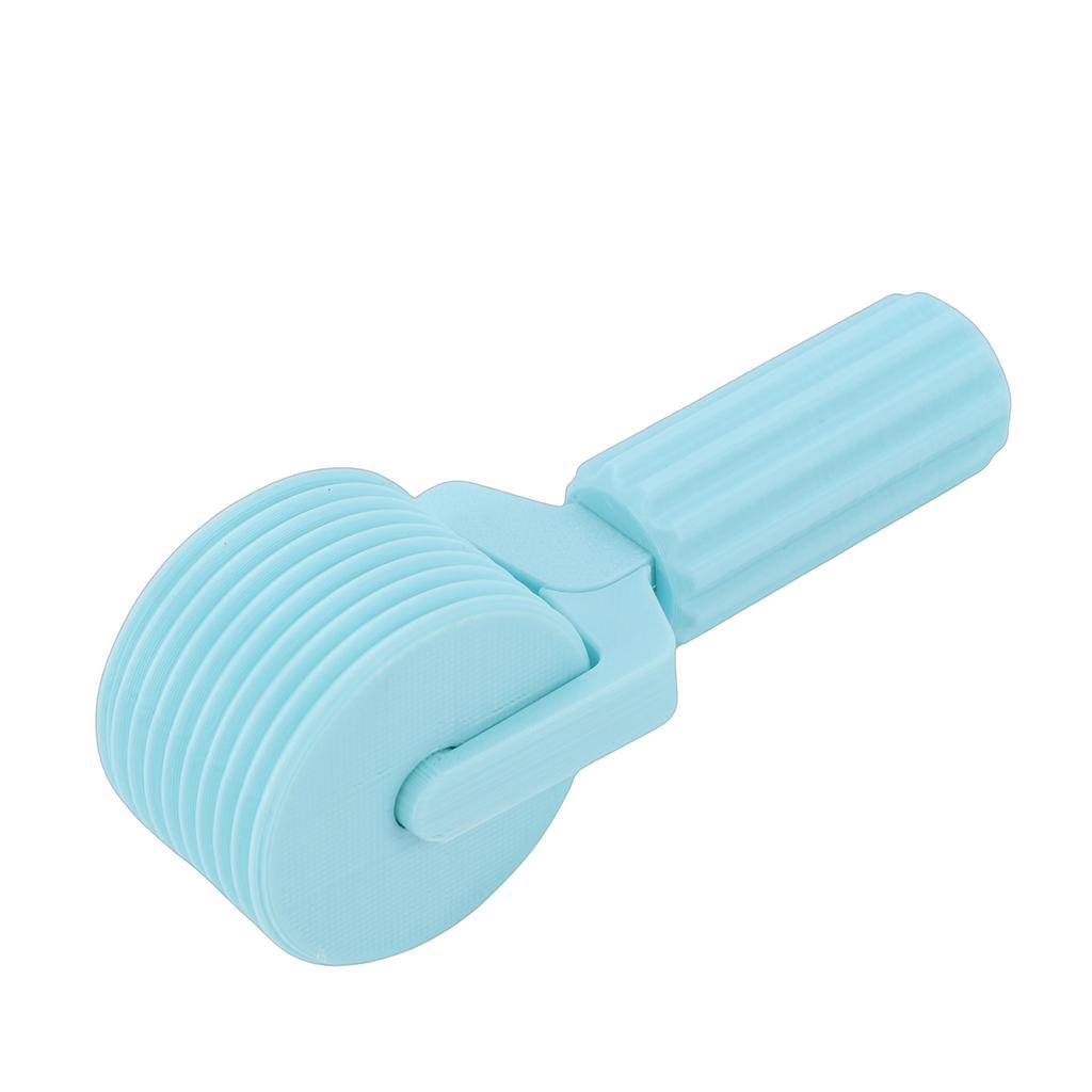 Rhinestone Painting Roller 3D Printed Art Pressing Roller Tool for Crafting Projects Striped Grip Cyan