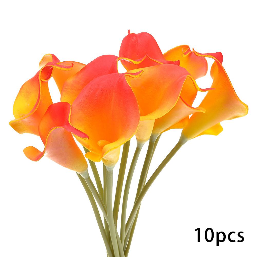 

10pcs Artificial Calla Lily Flowers,Fake Calla Lily Flowersl Wedding Bouquet Artificial Flowers Arrangement for Home Party Decor