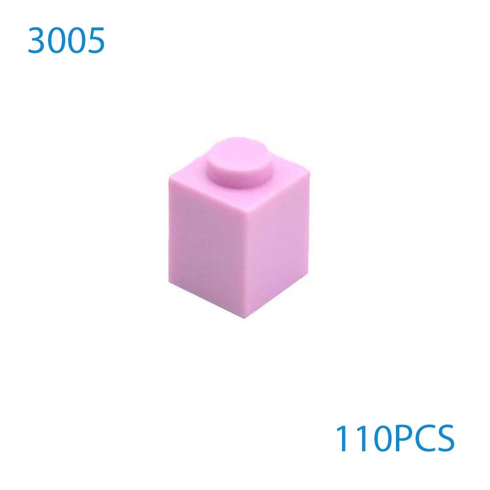 50 Stück/Los DIY Bausteine Dicke Figuren Steine 1x1 Noppen Pädagogisch Kompatibel mit 3005 Kunststoffspielzeug für Kinder Geschenke