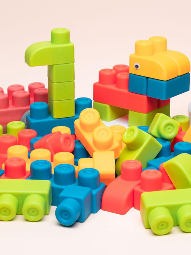Puzzle Assembled Aoft Rubber Bblock Large Particle Toys