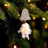 1Pc Atmosphere Holiday Feather Pendant Christmas Pendant Gift Christmas Feather Decoration Christmas Elements