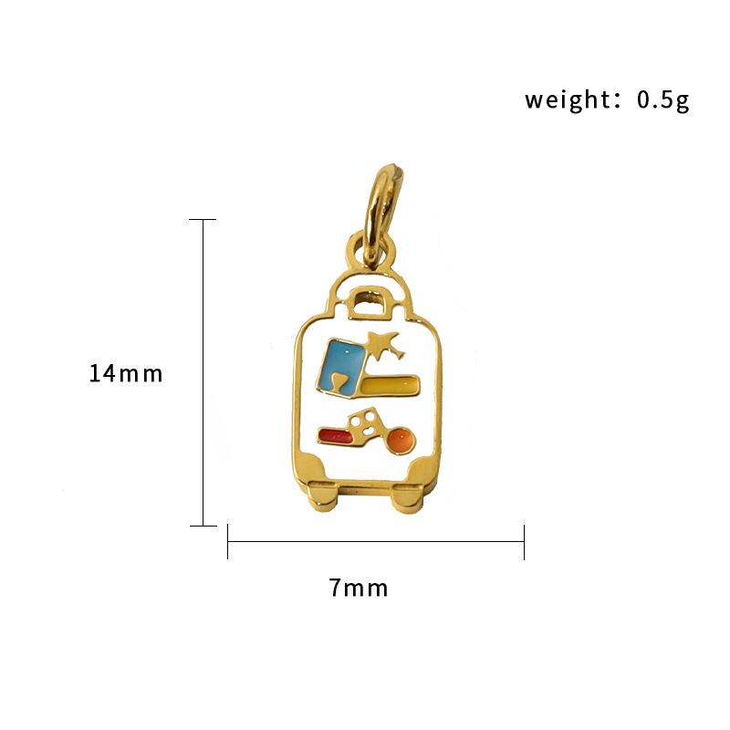 Diy Accessories Pendant Earrings Pendant Cartoon Rabbit Strawberry Cherry Milk Carton Necklace