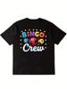Men'S Bingo Crew Graphic T-Shirt - Black with Bold Bingo Game Design - Soft Ever