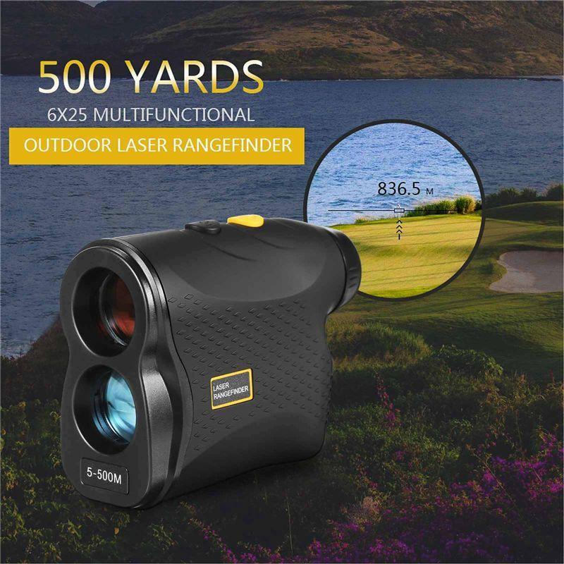 Portable Golf Rangefinder Laser Distance Meter Hunting 500 Tape Measure Speed Tester Golf Slope Adjusted Mode Telescope Durable